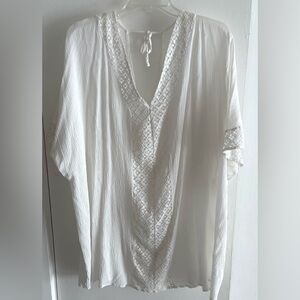 White Bathing Suit Coverup